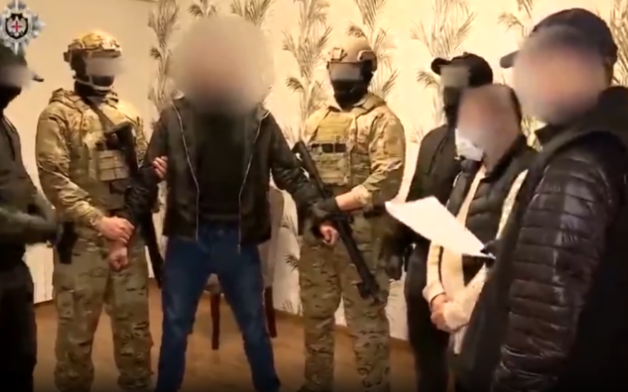 Gürcüstanda terror planlaşdıran şəxslər saxlanıldı - VİDEO